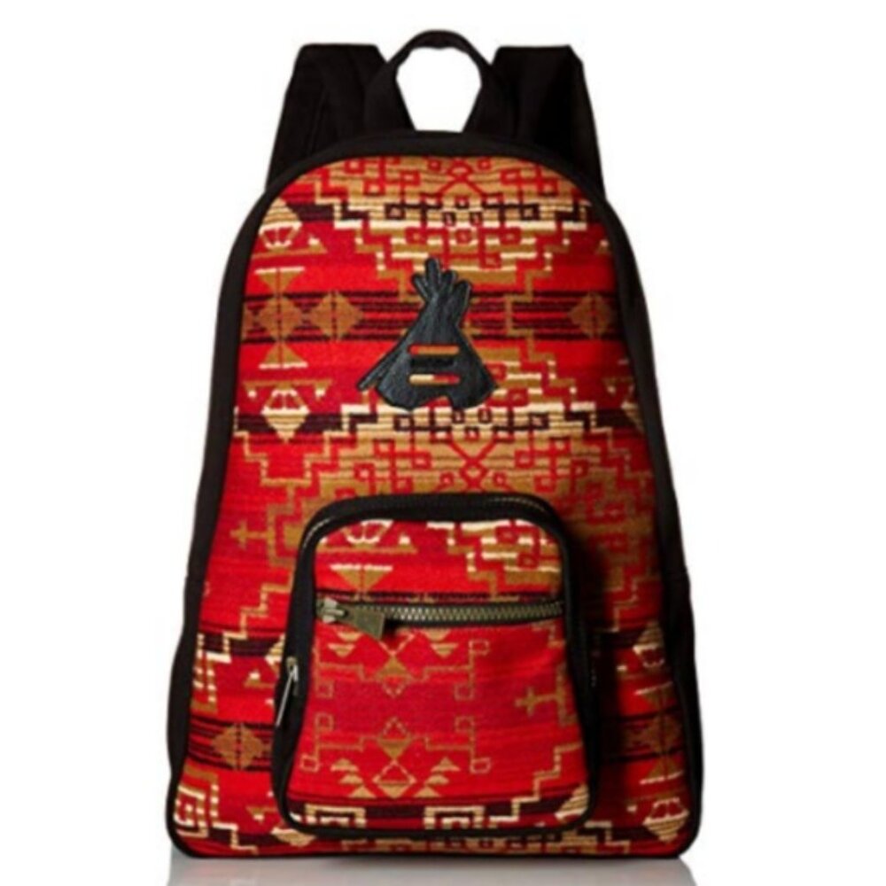 Pendleton Red And Black Wool And Canvas For Backp… - image 1